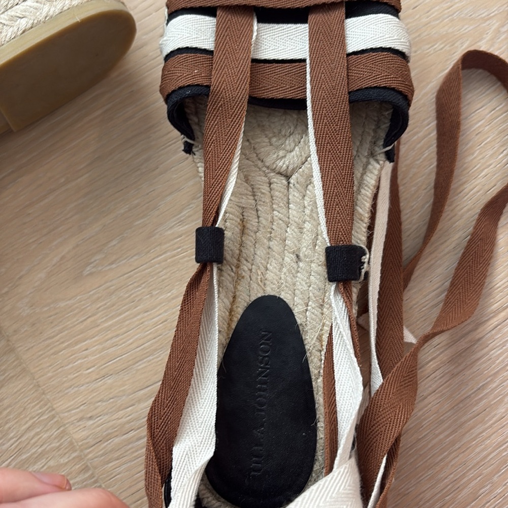 EUC Ulla Johnson Divina Espadrille in Noir Sz 41 - Picture 6 of 12